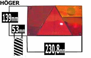 Multipont höger m.kontakt 12 V