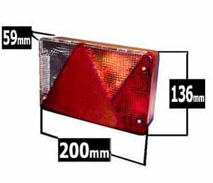 Multipoint lV höger M. backljus och kontakt