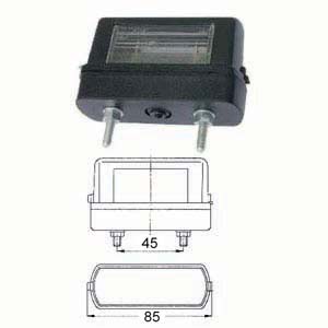 Nummerskylstbelysning svart