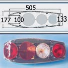Bakl vä 12 V 504*178mm HUSBIL