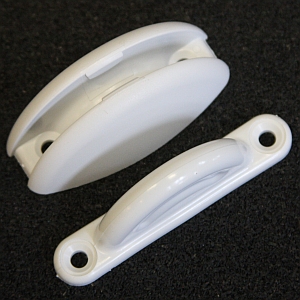 DÖRRHÅLLARE SNÖ VIT PLOPP