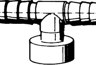 T-rör f.tryckutjämningskärl