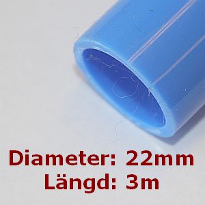 NYLONRÖR BLÅ 22 mm