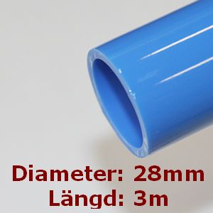 RÖR-NYLON 28mm blå L=3m