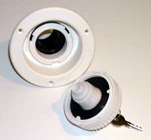 Vattenpåfyllning 40/40 vit-komplett