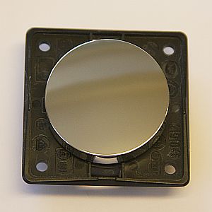 Strömbrytare 1-pol KROM blank