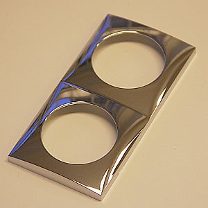 RAM-dubbel Krom blank