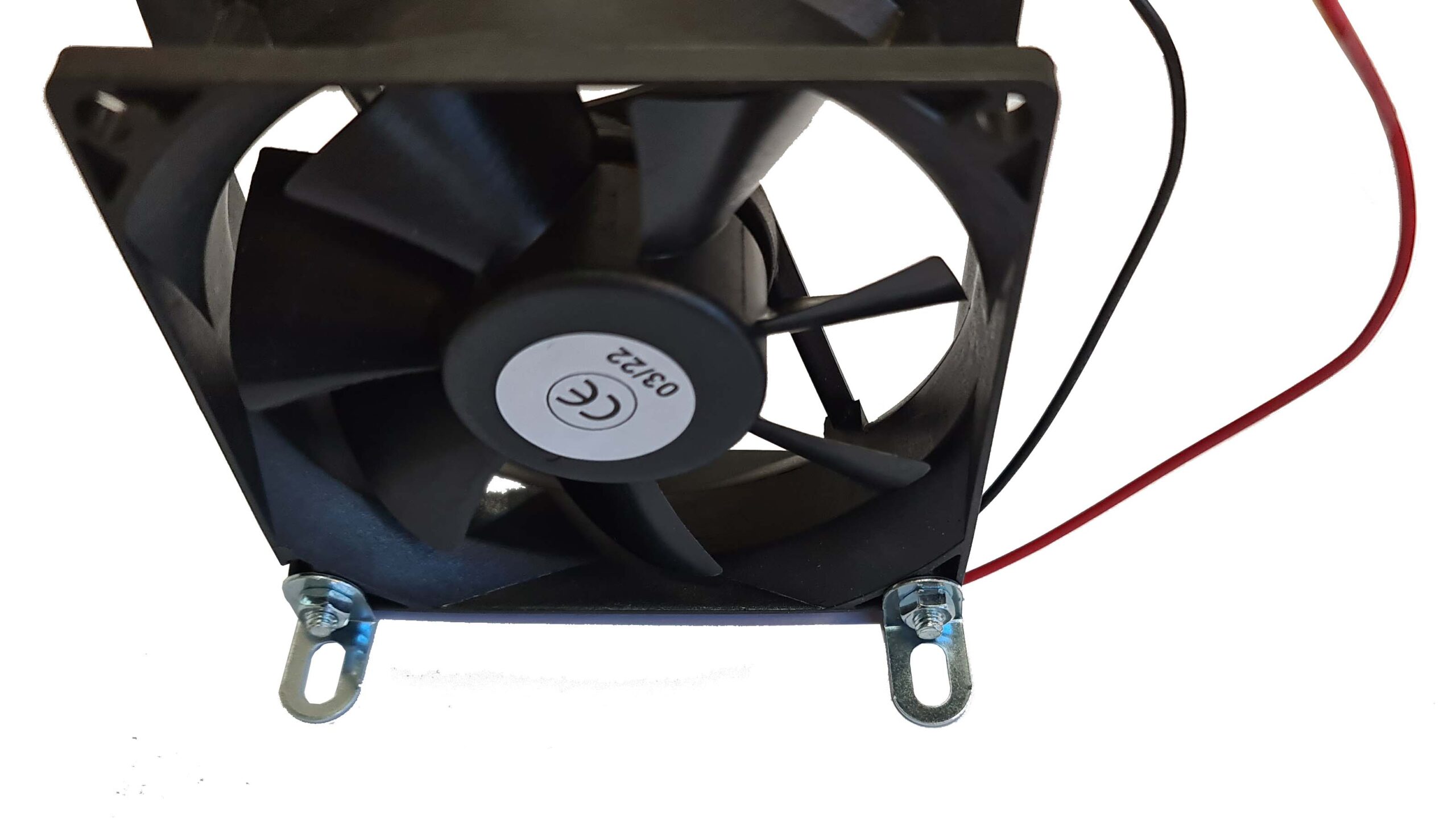 FLÄKT 12V 80 x 80 MED 4 st Fästpunkter - Bild 2