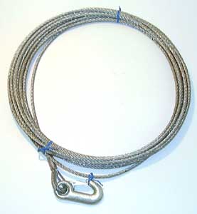 Vinschwire 7 mm- 12.5 m kompl.