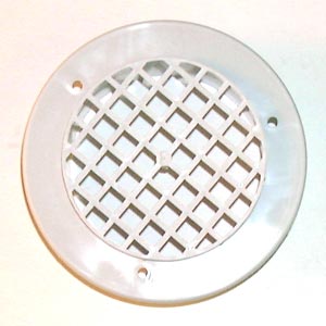 VENTILGALLER RUNT GRÅTT 80MM