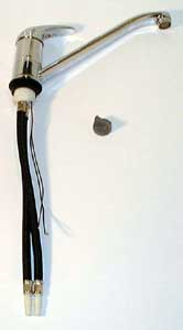 ROMA BLAND lång pip 22 cm krom