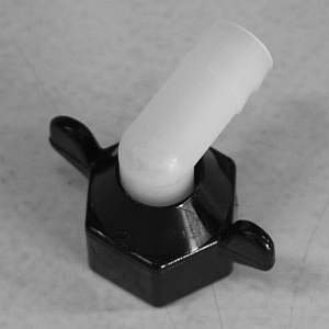SHURFLONIPPEL VINKEL 12 mm, m.vingmutter
