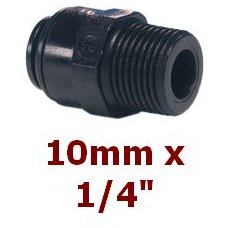 Övergång 1/4" x 10mm lång gänga utv.G BSPT