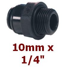 Övergång 1/4"x10mm kortG BSP
