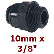 Övergång 3/8"-10mm kort gänga utv. G BSP