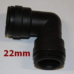 Vinkel 90gr 22mm rör/slang