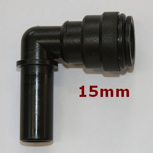 Vinkelövergång 90gr 15mm + stuss 15mm