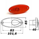 POSITIONSLJUS BAK RÖD 12 V RÖD