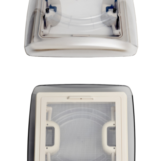 Taklucka Vision Vent S eco 28x28 rökf.glas m.nät,ram vit