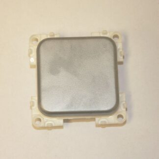 Knapp till strömbrytare matt krom enkel