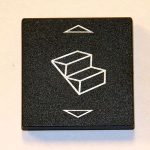 Knapp till Fotstegsbrytare Brytare svart