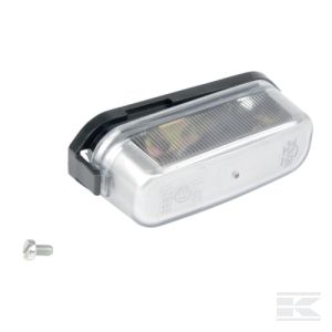 Nummerskyltsbelysning Silver