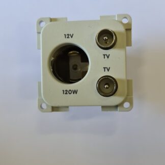 KombinationsUttag 12v 2x Tv GRÅ