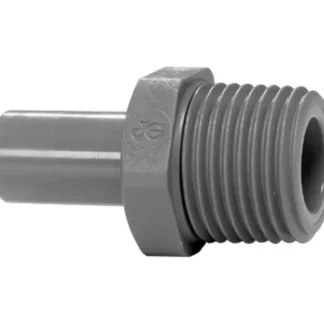 adapter rak 1/2" stuss med utv. 1/2"G BSPT ada