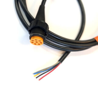 Koppling 8 5- polig vänster gul 2 m