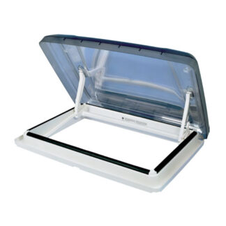 Taklucka Vision Star L700*500 rökf.glas m. nät,ram vit